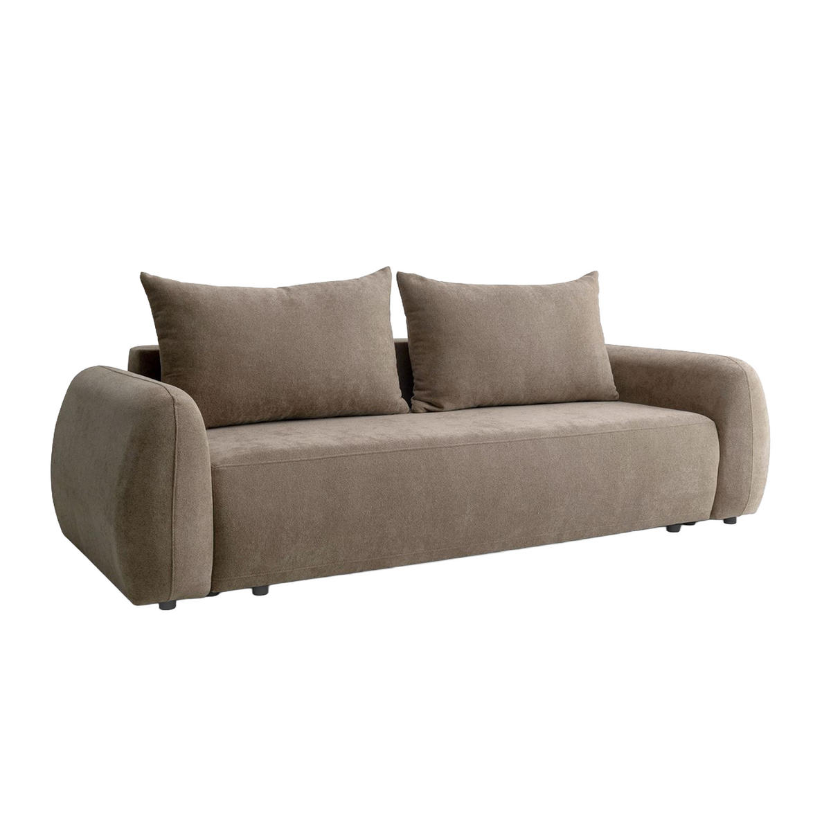 SOFA MUNDUK mit Schlaffunktion, Beige - Beige, Textil (250/98/100cm) - Fedve