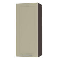 KÜCHENHÄNGESCHRANK Kvantum W4/40 Vanille Matt / Lava Matt 40 / 32,5 / 96cm - Dunkelgrau/Creme, Holz/Holzwerkstoff (40/96/32.5cm) - Feldmann-Wohnen