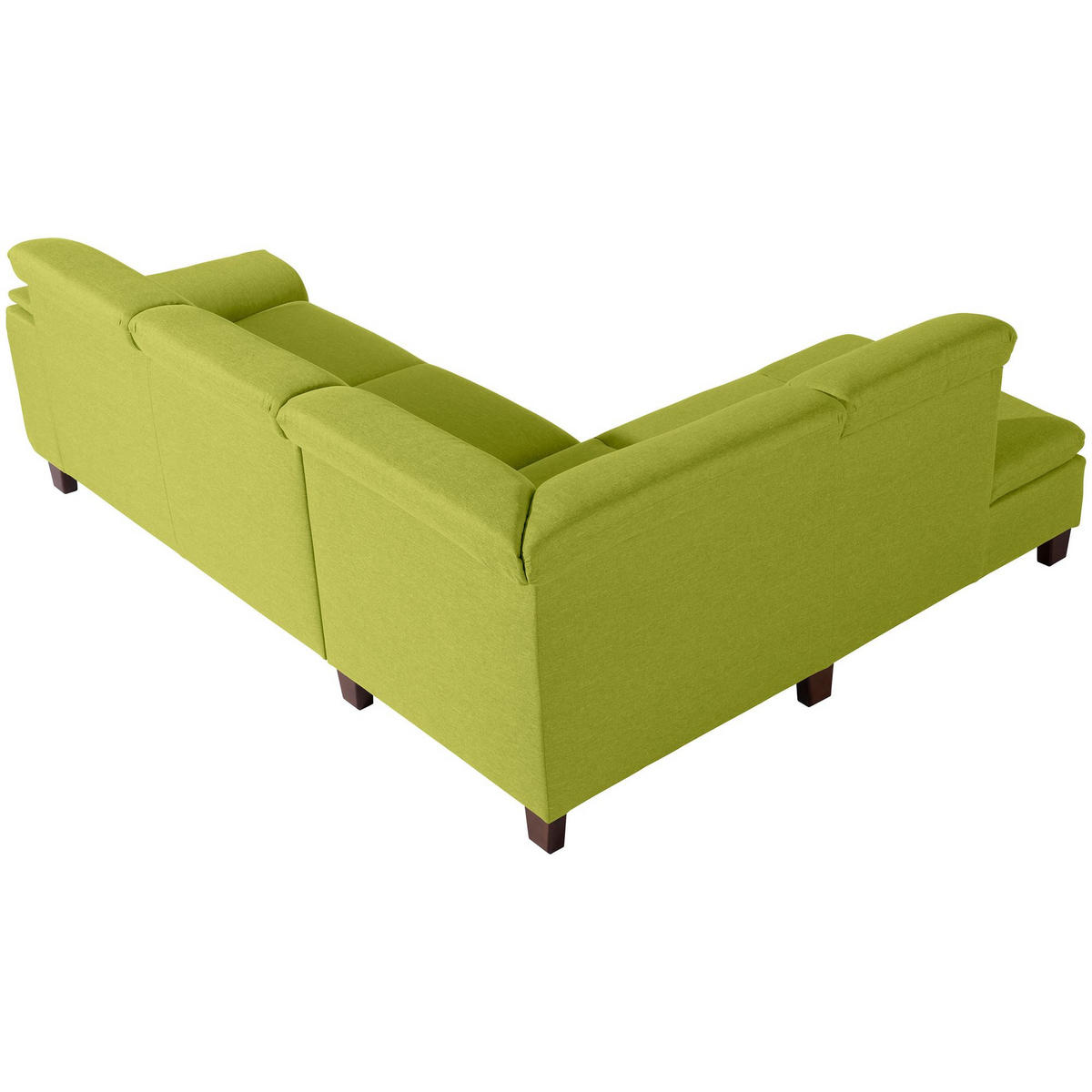 ECKSOFA mit Ottomane links Kaylil Flachgewebe apfel - Apfelbaumfarben, Kunststoff (187/247cm) - 58aufmkessel