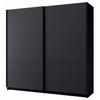 SCHWEBETÜRENSCHRANK Arsala graphitgrau 200 cm / 62 cm / 207 cm - Graphitfarben/Grau, Holz/Holzwerkstoff (201/207/62cm) - Feldmann-Wohnen