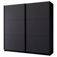 SCHWEBETÜRENSCHRANK Arsala graphitgrau 200 cm / 62 cm / 207 cm - Graphitfarben/Grau, Holz/Holzwerkstoff (201/207/62cm) - Feldmann-Wohnen