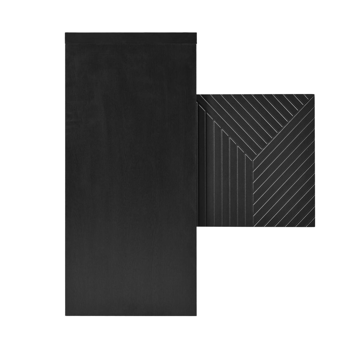 SIDEBOARD Schwarz 140/35/75 cm - Schwarz, Holzwerkstoff (35/75/140cm) - Urban Meuble