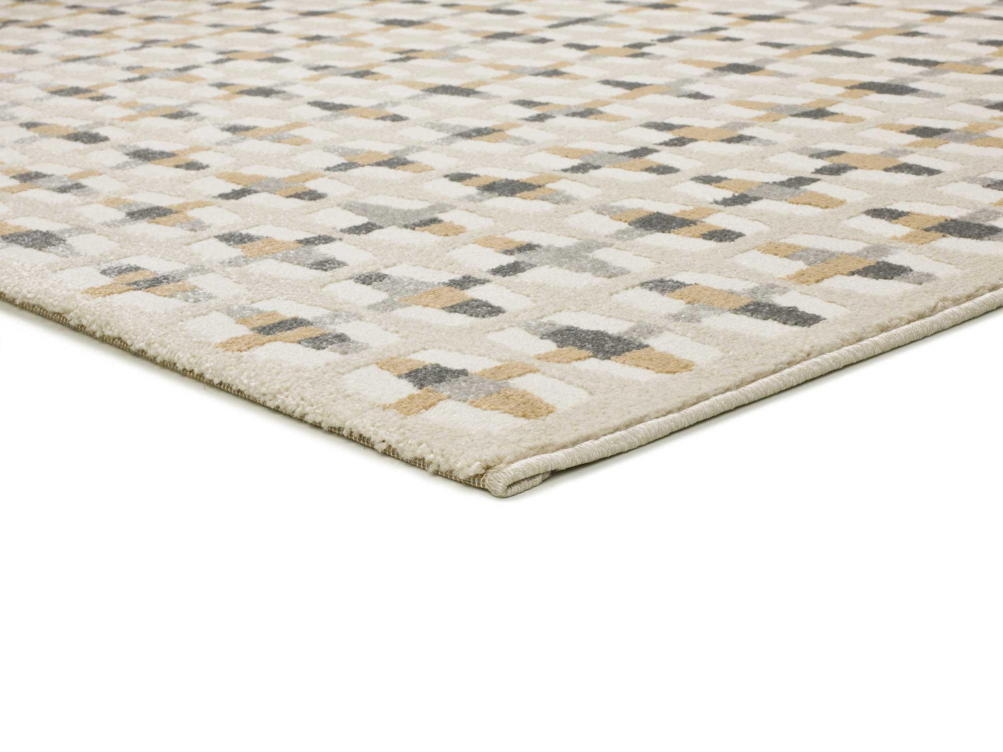 WEBTEPPICH creme Baresa 133/190 cm - Beige, Naturmaterialien/Textil (133/190cm) - Atticgo