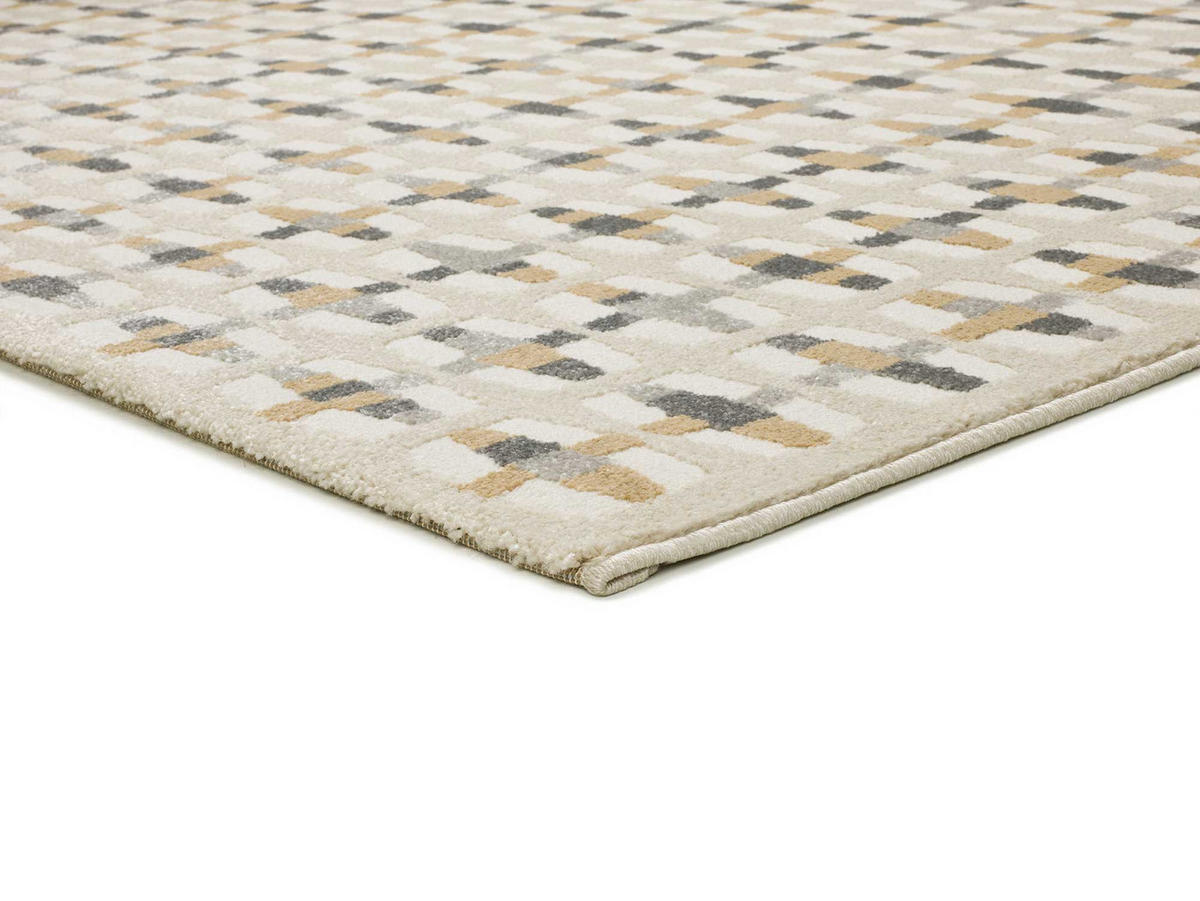WEBTEPPICH creme Baresa 133/190 cm - Beige, Naturmaterialien/Textil (133/190cm) - Atticgo