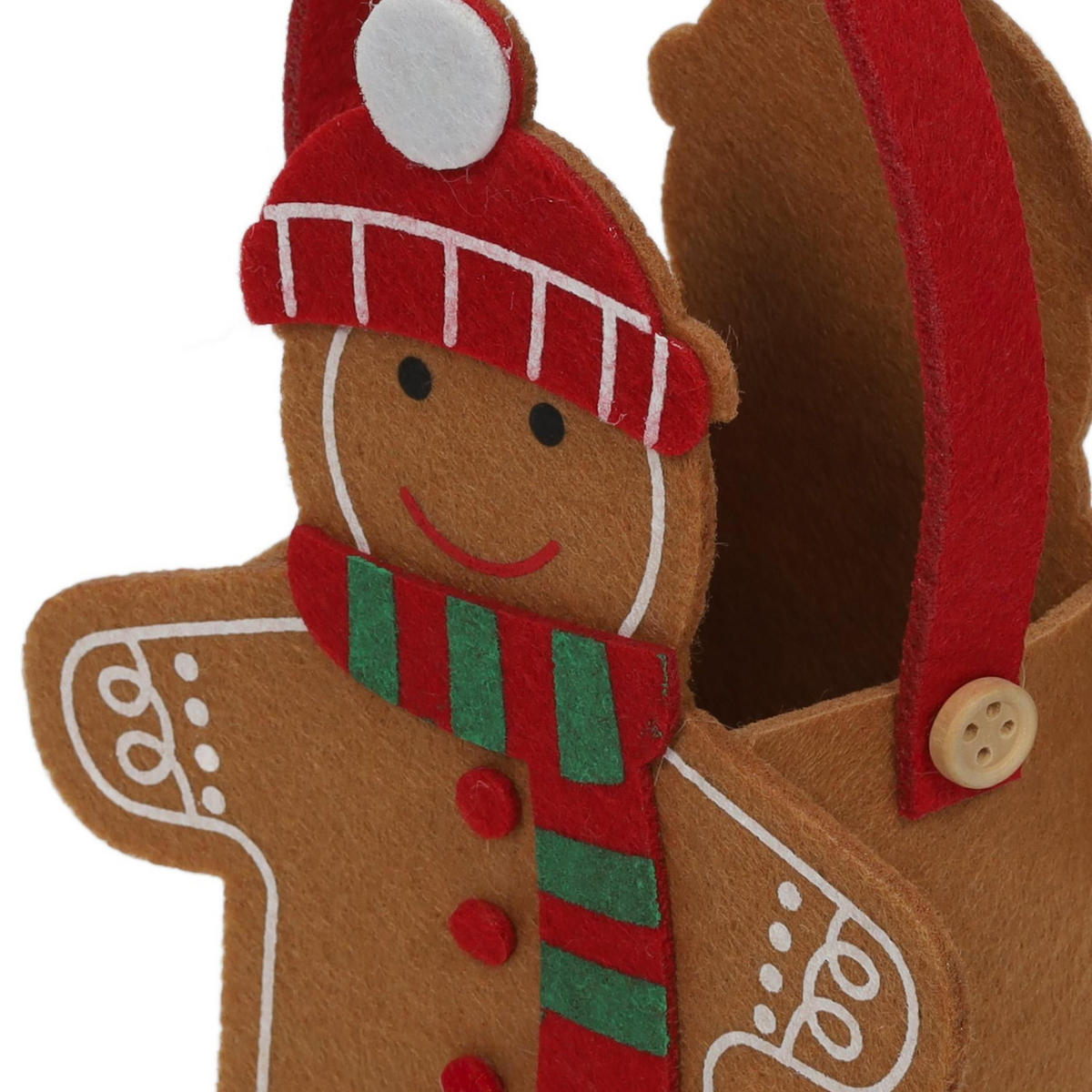FILZTASCHE für Weihnachten 6,5/13/15,5 cm - Braun, Textil (13/15.5/6.5cm) - Home Styling Collection