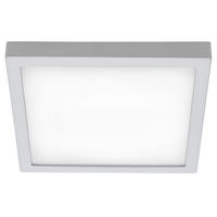 LED DECKENLEUCHTE Chrom 30 cm - Silberfarben, Metall (30/30/3.2cm) - Briloner