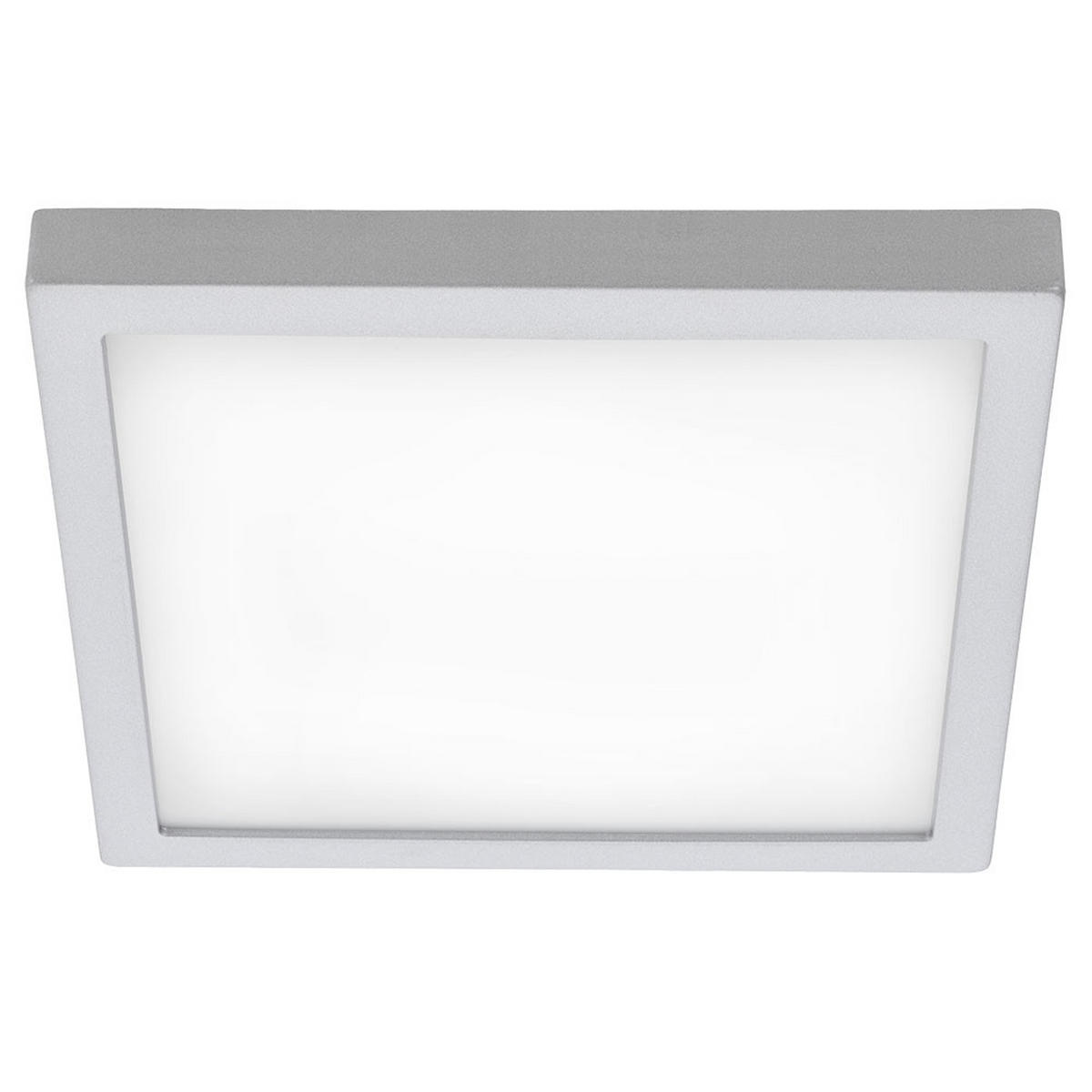 LED DECKENLEUCHTE Chrom 30 cm - Silberfarben, Metall (30/30/3.2cm) - Briloner