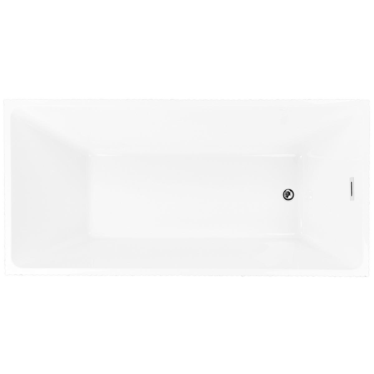 FREISTEHENDE BADEWANNE 81x169x60 cm weiß Gocta - Weiß, Kunststoff (81/60/169cm) - Beliani
