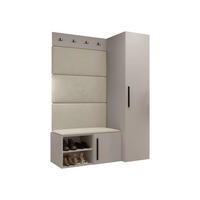 GARDEROBEN-SET Medi II - Kaschmir/Beige, Holzwerkstoff/Kunststoff (40/191/50cm) - MIRJAN24