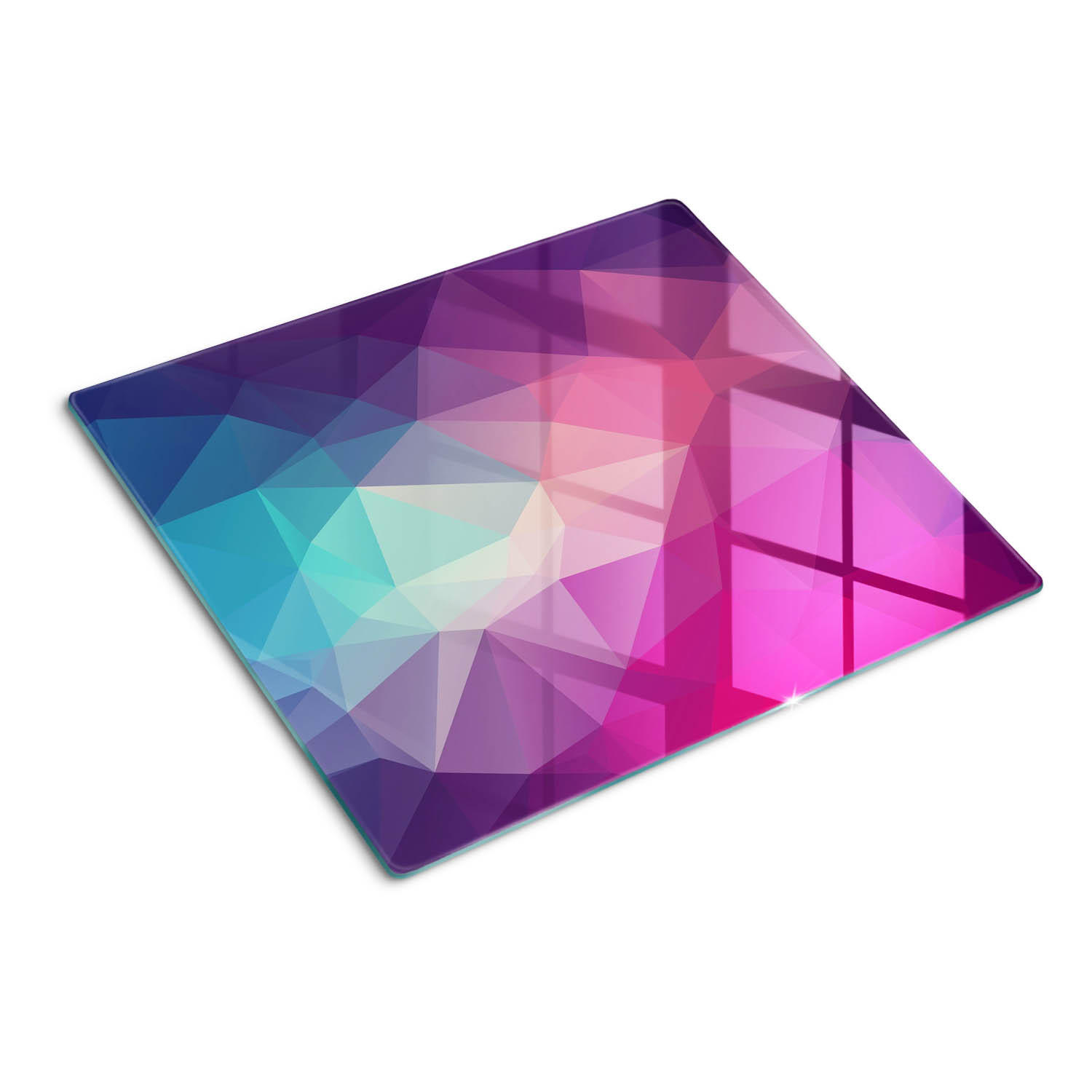 GLASPLATTE 60x52 cm Abstrakt - Multicolor, Glas (60/0.4/52cm) - TULUP
