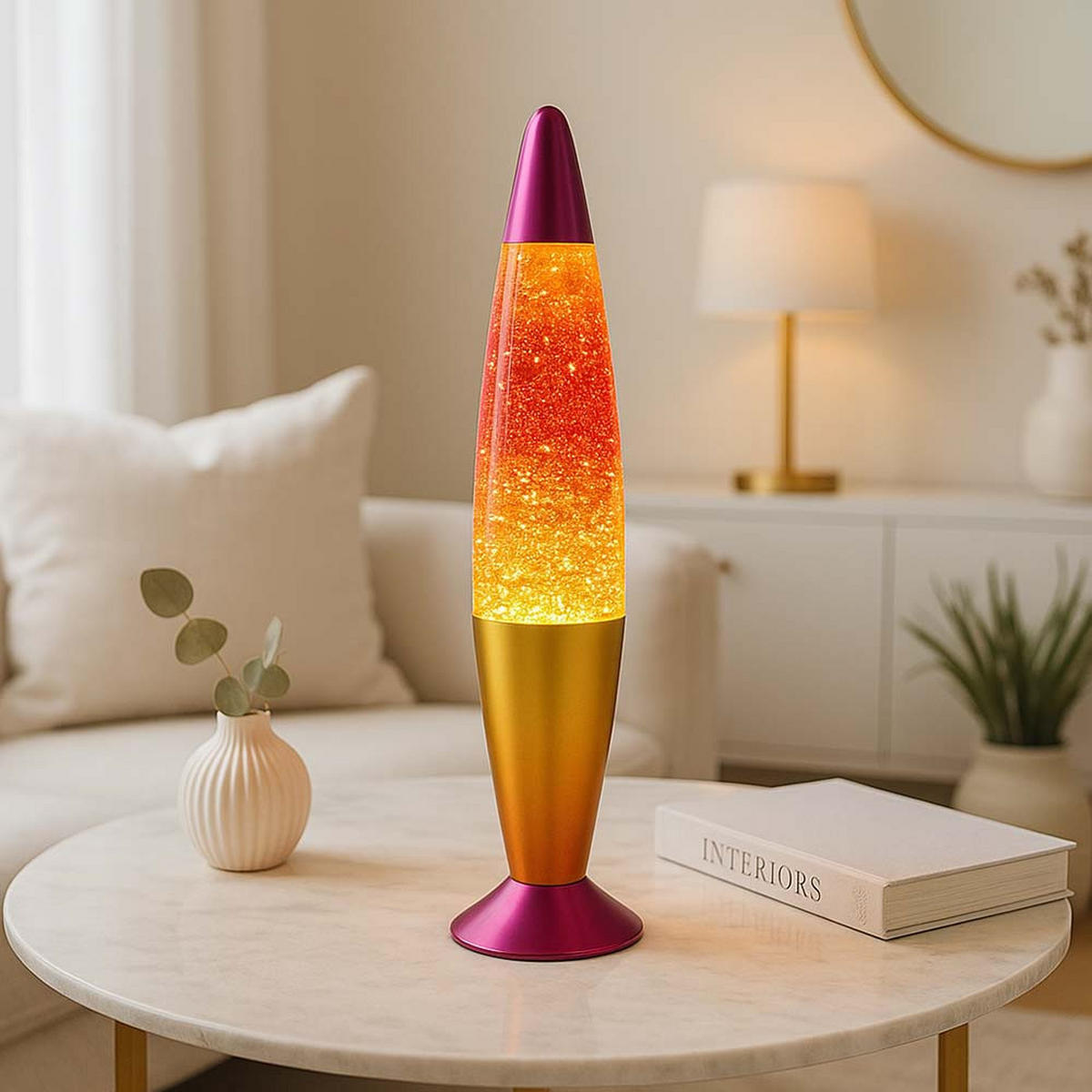 LED TISCHLEUCHTE Aluminium bunt - Multicolor, Glas (9.6/9.6/40.2cm) - Globo Lighting