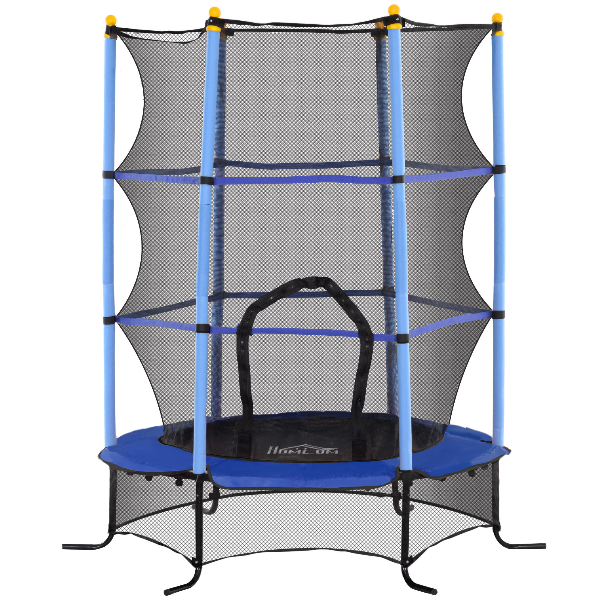 KINDERTRAMPOLIN - Blau, Kunststoff/Metall (163/163cm) - HOMCOM