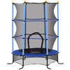 KINDERTRAMPOLIN - Blau, Kunststoff/Metall (163/163cm) - HOMCOM