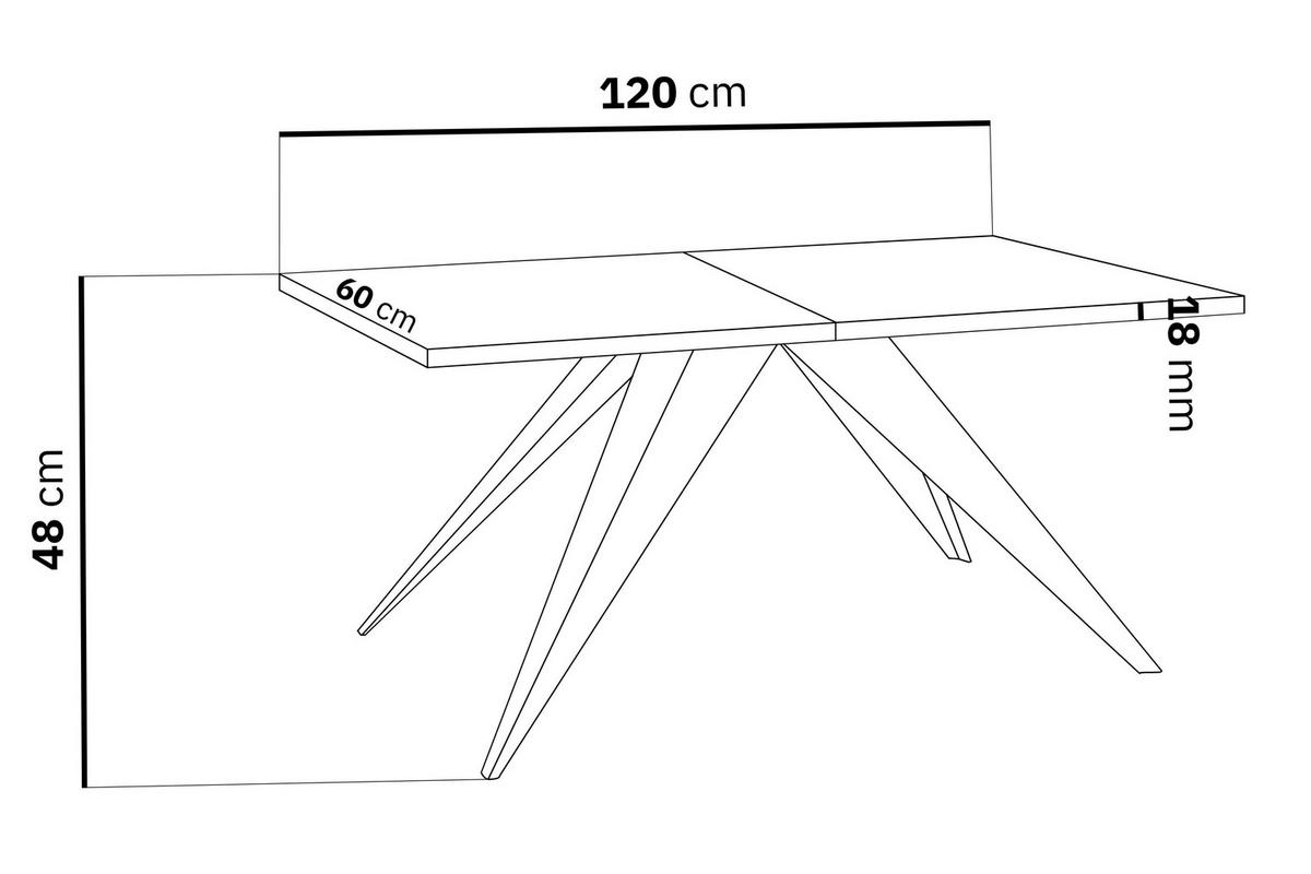 COUCHTISCH Vance rechteckig, Marmor Weiß 120/60/48 cm - Ecru/Schwarz, Holzwerkstoff/Metall (60/120/48cm) - WFL GROUP