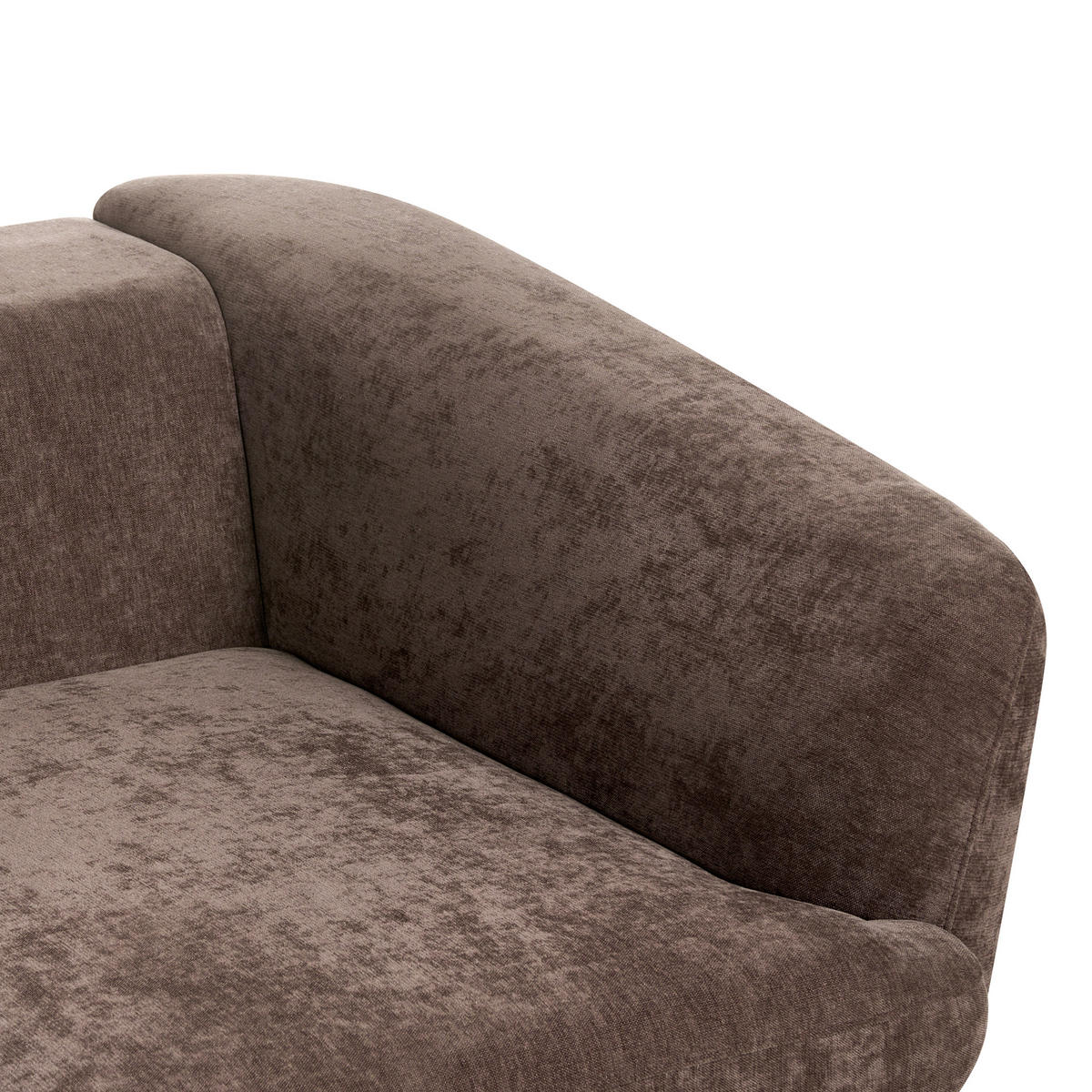 POHOVKA 2-místná Žinylková látka Tmavě hnědá Kjaer - tmavě hnědá, textil (155/100/100cm) - Beliani