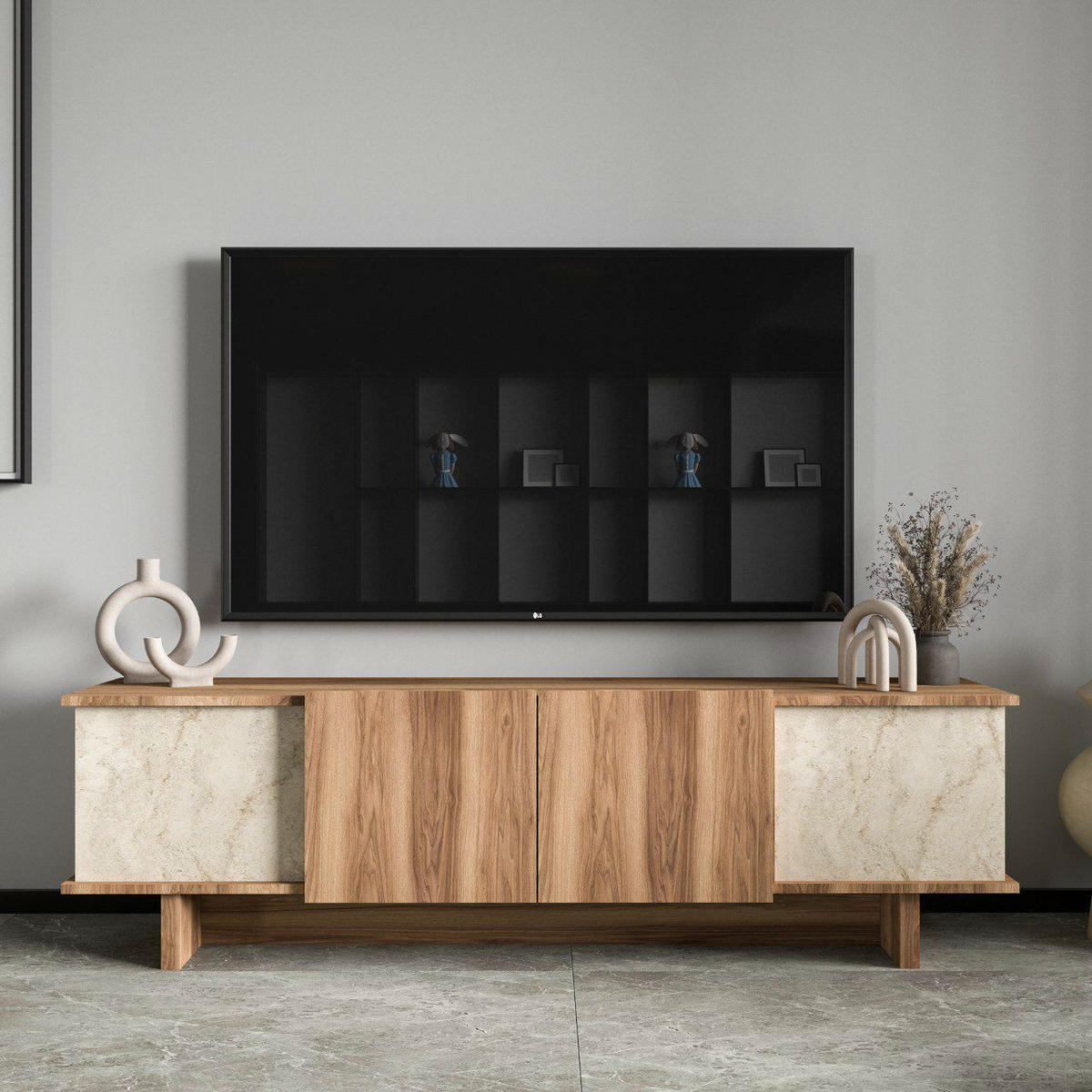 TV-MÖBEL diana beige - Beige, Holz (33/50/180cm) - Habitat Garten