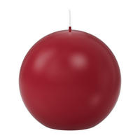 KUGELKERZEN Altrot Ø 100 mm, 6 Stück - Dunkelrot, Paraffin (10/10/10cm) - Wiedemann Kerzen