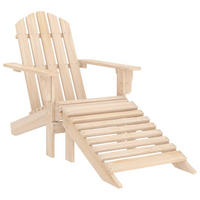 ADIRONDACK-GARTENSTUHL mit Fußteil Massivholz Tanne - Braun, Holz (70/88.5/70cm) - furnicato