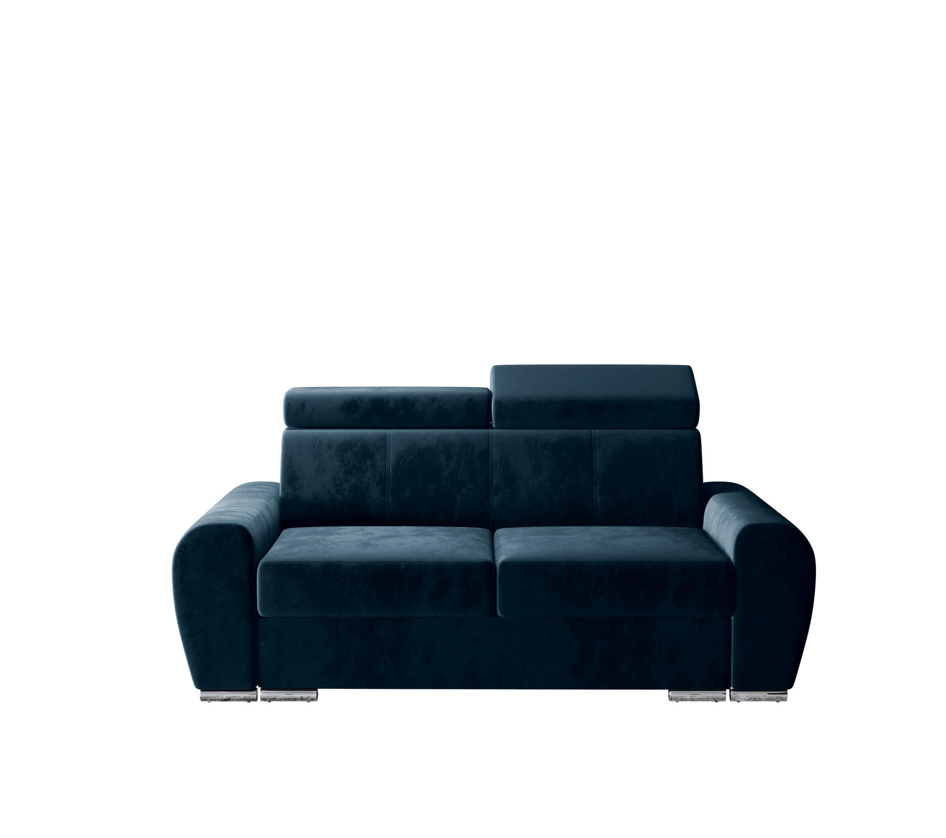 SCHLAFSOFA APOLLO, mit Schlaffunktion und Bettkasten, Farbe: Blau, Kunstleder - Blau, Textil (178/96/99cm) - O-Sofa