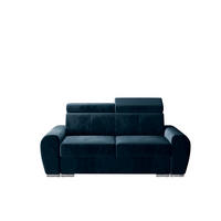 SCHLAFSOFA APOLLO, mit Schlaffunktion und Bettkasten, Farbe: Blau, Kunstleder - Blau, Textil (178/96/99cm) - O-Sofa