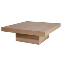 COUCHTISCH - Eiche teilmassiv - Eiche - Eichefarben, Eichenholz/Holz (90/90/30cm) - home24