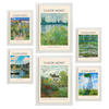 POSTER Set Mit 6 Monet Posterblatt 2 Malergalerie A3 & A4 Weißer Rahmen - Weiß, Papier (29/3cm) - Nacnic
