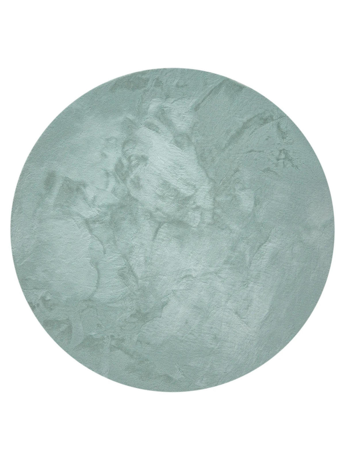 KUNSTFELL-TEPPICH Dave Mint ø 180 cm rund - Mintgrün, Kunststoff/Textil (180/180cm) - benuta Nest