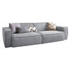 SOFA SAMU Hellgrau Webstoff - Hellgrau/Schwarz, Textil (236/72/106cm) - KAWOLA