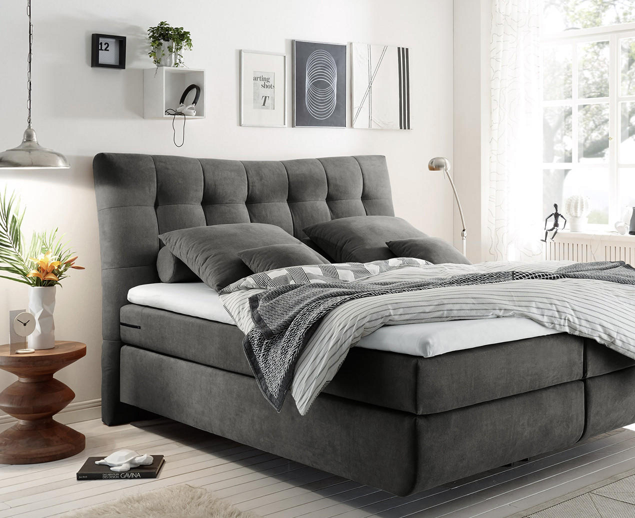 Esposa BOXSPRINGBETT 180/200 cm in Anthrazit