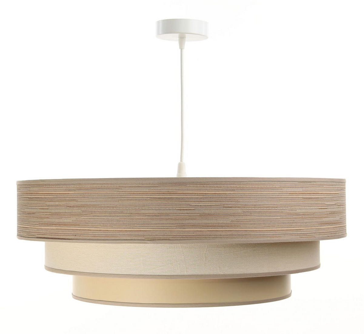 HÄNGELEUCHTE Beige 60/20 cm - Braun, Kunststoff (60/1.5/20cm) - ONZENO
