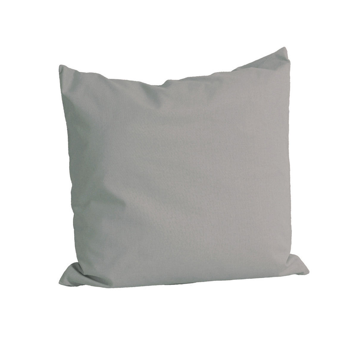 KISSENBEZUG Basic 100% Baumwolle grau 40/40 cm - Grau, Textil (40/40cm) - beties Heimtextil