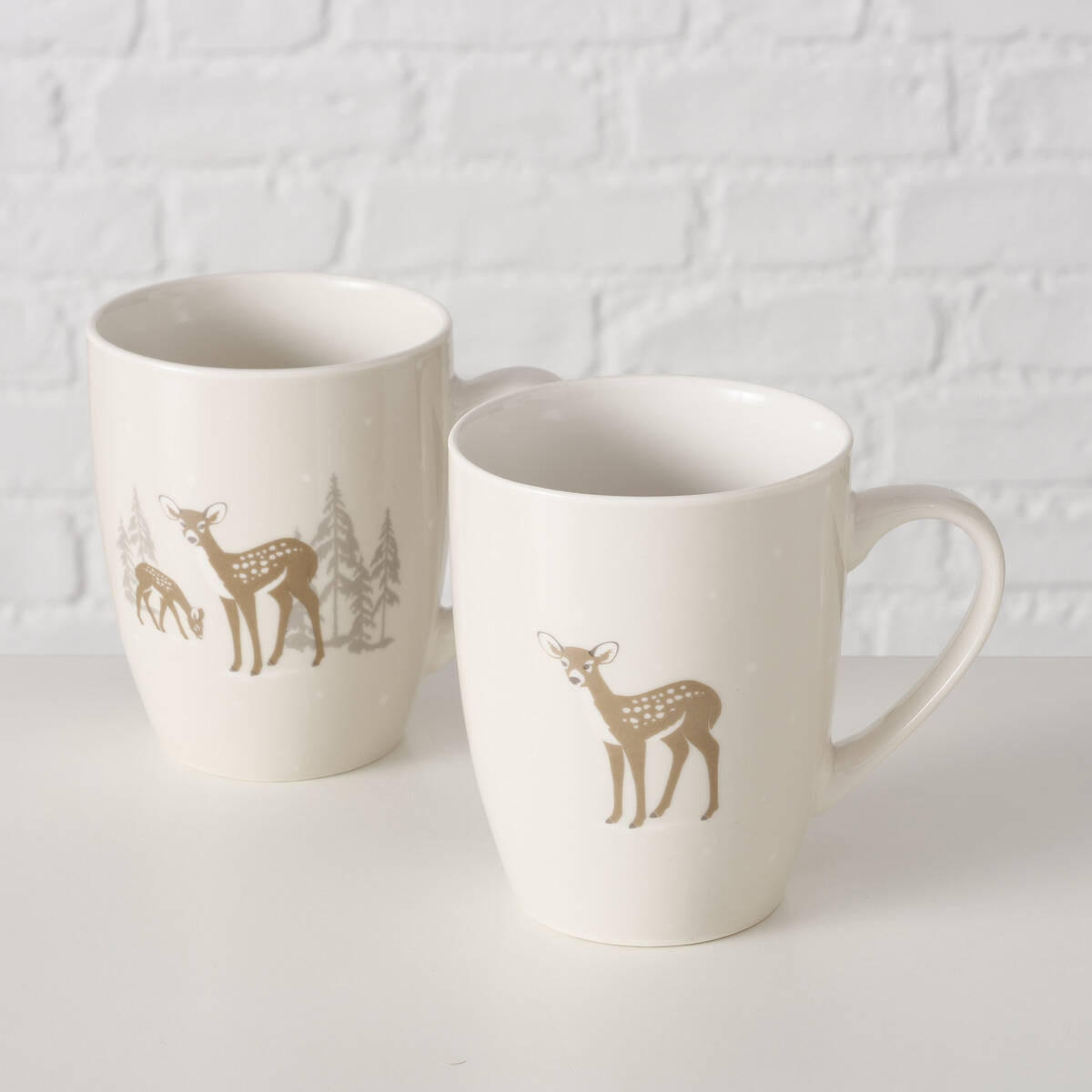 BECHER Bambi 350 ml - Creme, Keramik (350L) - Boltze Home
