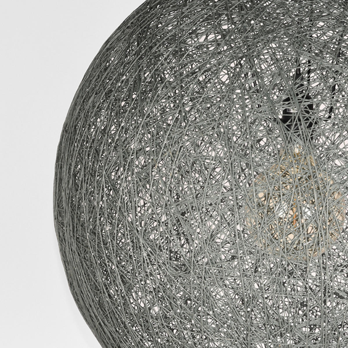 HÄNGELEUCHTE Twist Grau 55/55/55 cm - Grau, Textil (55/55/55cm) - LABEL51
