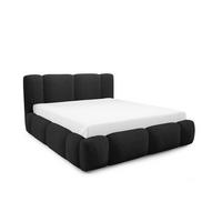 POLSTERBETT BLANCO mit Bettkasten, Bett 120x200, Doppelbett mit Stauraum und Lattenrost, ohne Matratze, Schlafzimmer - Schwarz - Schwarz, Holz/Textil (120/200cm) - Furnistar