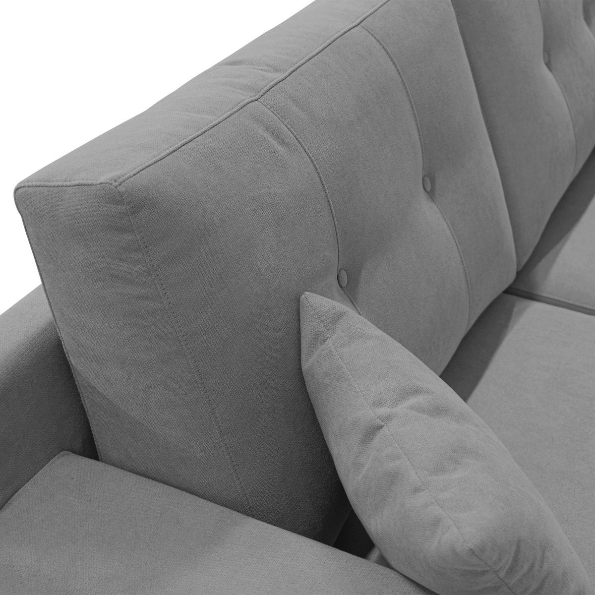 LINEARSOFA Danish - Grau, Textil (206/95/91cm) - Divani.store