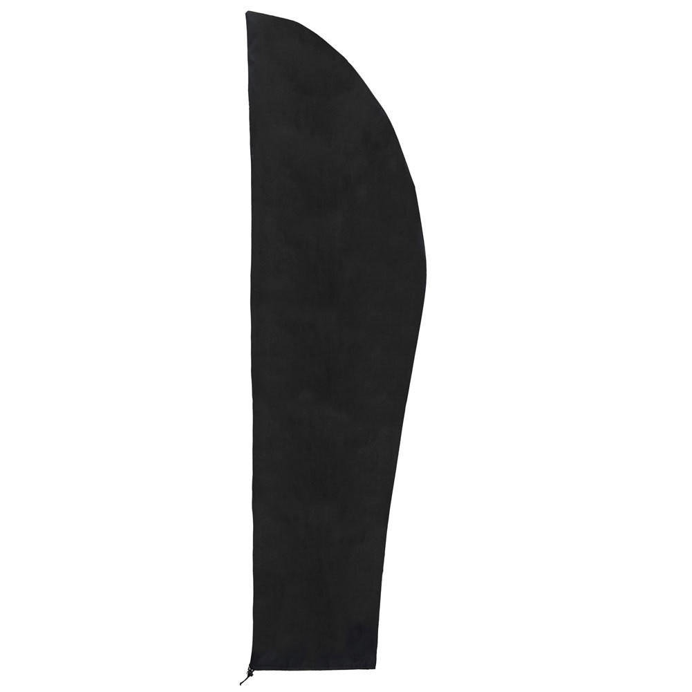 SCHUTZHÜLLE für 2,4 m Ampelschirm aus Oxford-Gewebe mit PVC in Schwarz wasserdicht UV-beständig mit Reißverschluss und Kordelzug 72 × 261 cm - Schwarz, Kunststoff (72/30cm) - Livingandhome