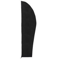 SCHUTZHÜLLE für 2,4 m Ampelschirm aus Oxford-Gewebe mit PVC in Schwarz wasserdicht UV-beständig mit Reißverschluss und Kordelzug 72 × 261 cm - Schwarz, Kunststoff (72/30cm) - Livingandhome