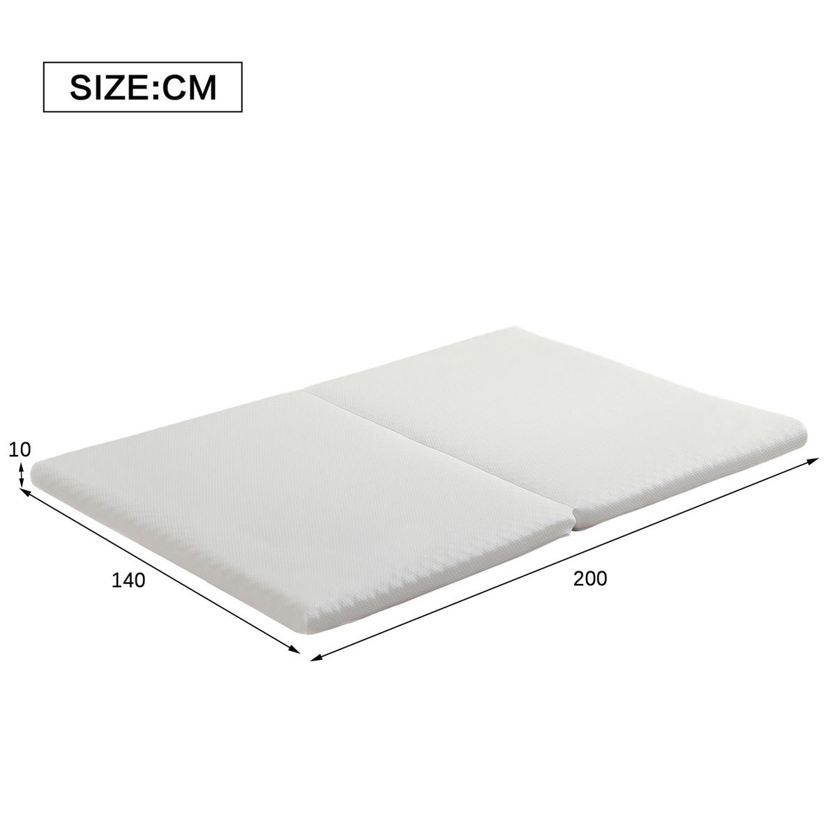 HOCHBETT 140/200 cm mit Matratze mit Schreibtisch und Kleiderschrank in Weiß - Weiß, Holzwerkstoff (140/200cm) - OKWISH