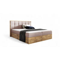 BOXBETT Kalypso überlänge Faro - Rosa, Holzwerkstoff/Textil (140/220cm) - Fun Möbel