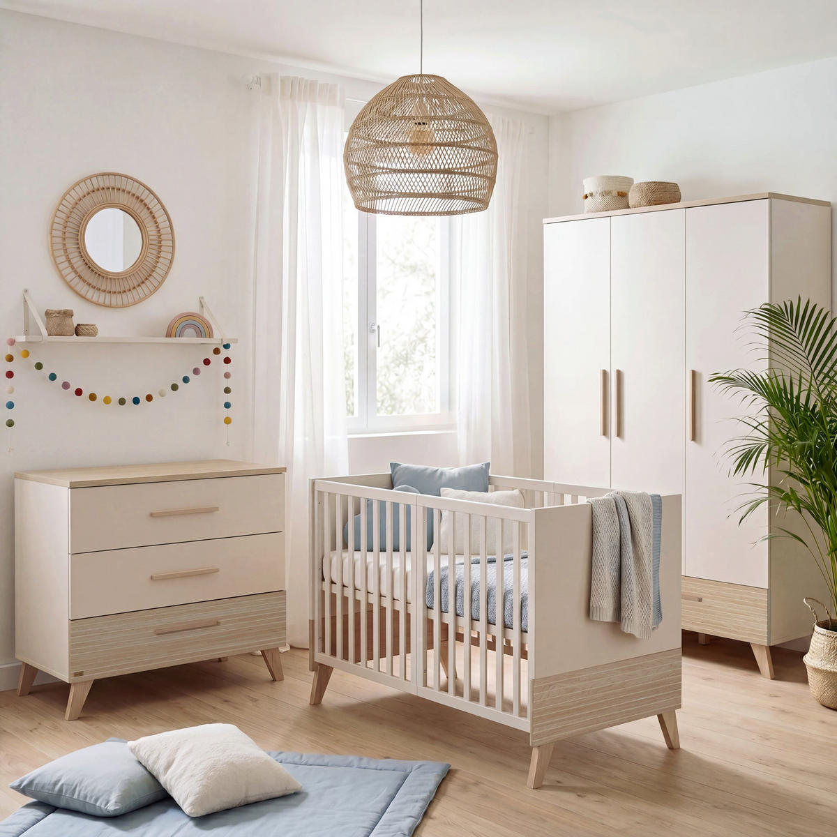 BABYBETT Sidney 70 x 140 cm - Kaschmir, Holz/Holzwerkstoff (70/140cm) - Roba