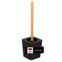 WC-BÜRSTE CALVI, schwarz - Schwarz, Kunststoff (11.4/39/11.4cm) - bremermann