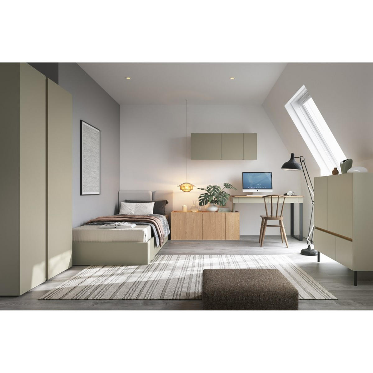 SCHREIBTISCH Lico für Jugendzimmer, mit 2 Schubalden, Eukalyptus - Eukalyptusholzfarben/Schwarz, Holzwerkstoff (63/140/74.5cm) - Beautysofa