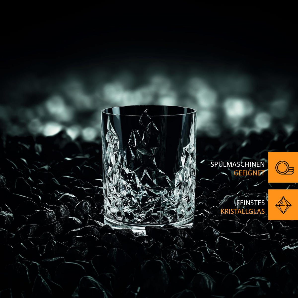 WHISKYGLÄSER Sculpture transparent 340 ml 4er Set - Transparent, Glas (0.34L) - Nachtmann