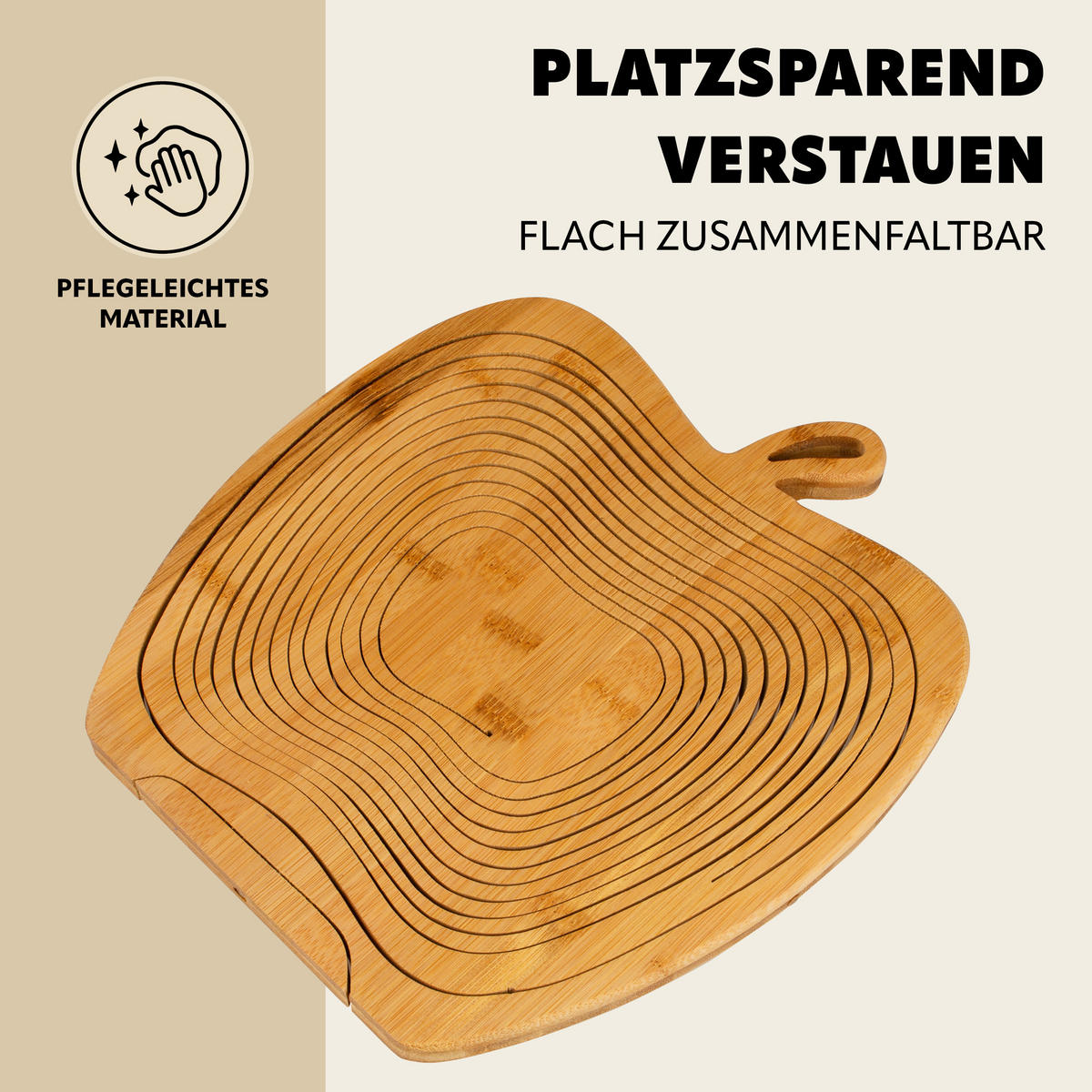 OBSTKORB, Bambus - Braun, Holz (30cm) - bremermann