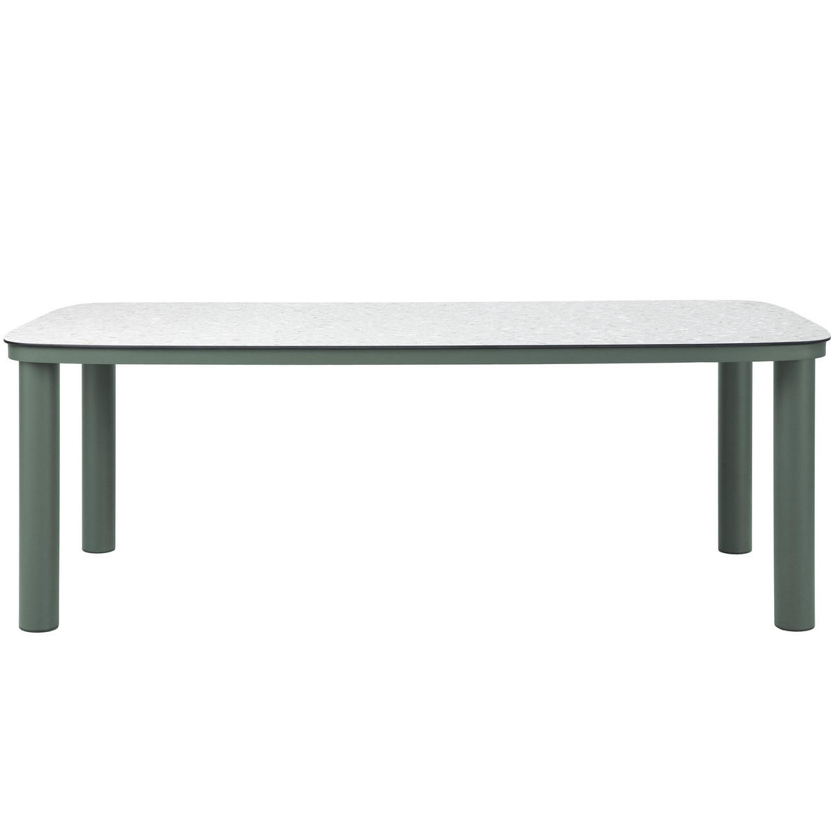 GARTENTISCH, Grün - Grün, Metall (213/90/75cm) - Oviala