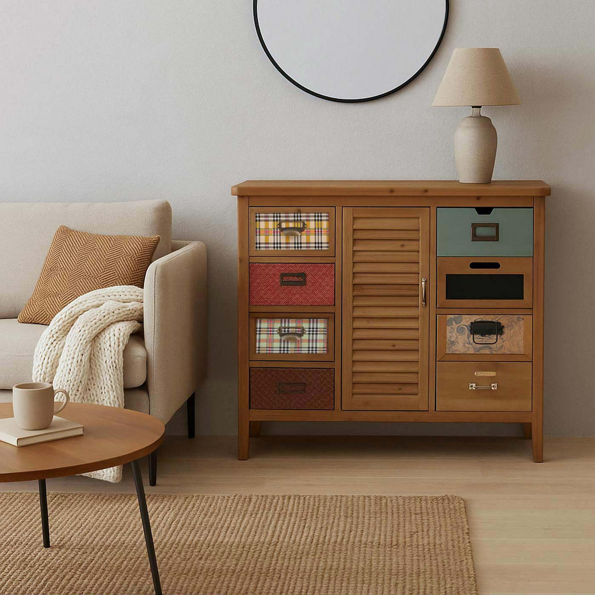 APOTHEKERKOMMODE Braun - Braun, Holz (91/80/40cm) - MCW