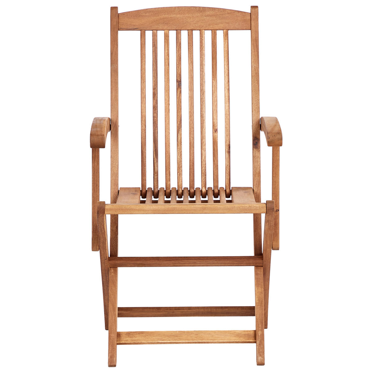 GARTENSTUHL 2er-Set Hellbeige Maui Premium - Beige/Braun, Holz (46/92/48cm) - Beliani