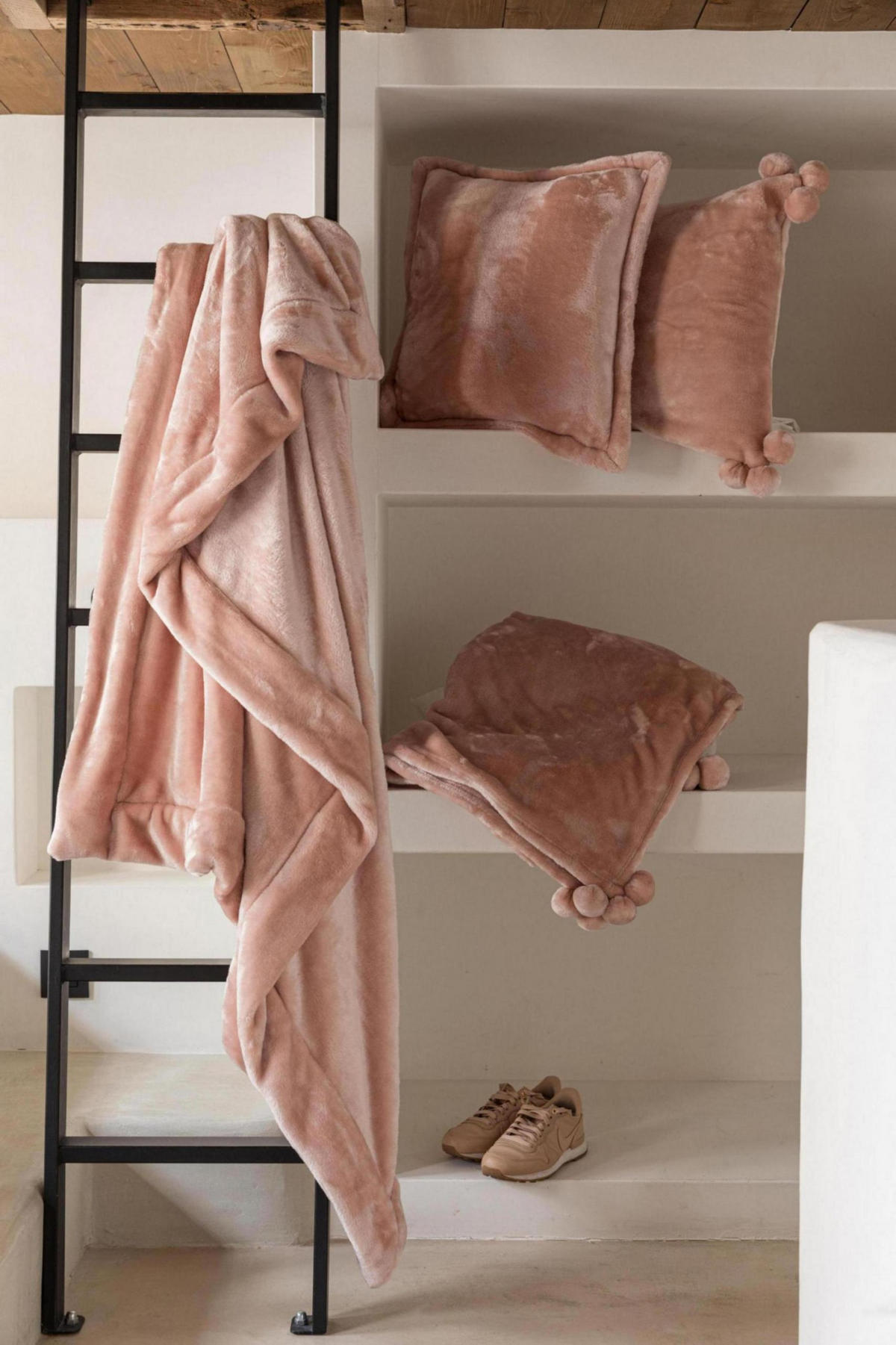 PLAID Tender weißdorn 150 x 200 cm - Rosa, Textil (150/200cm) - Vivaraise