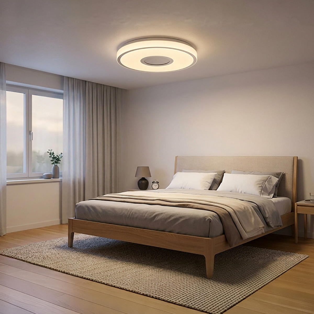 LED DECKENLEUCHTE Metall Weiß - Weiß, Metall (38/38/6.5cm) - Globo Lighting