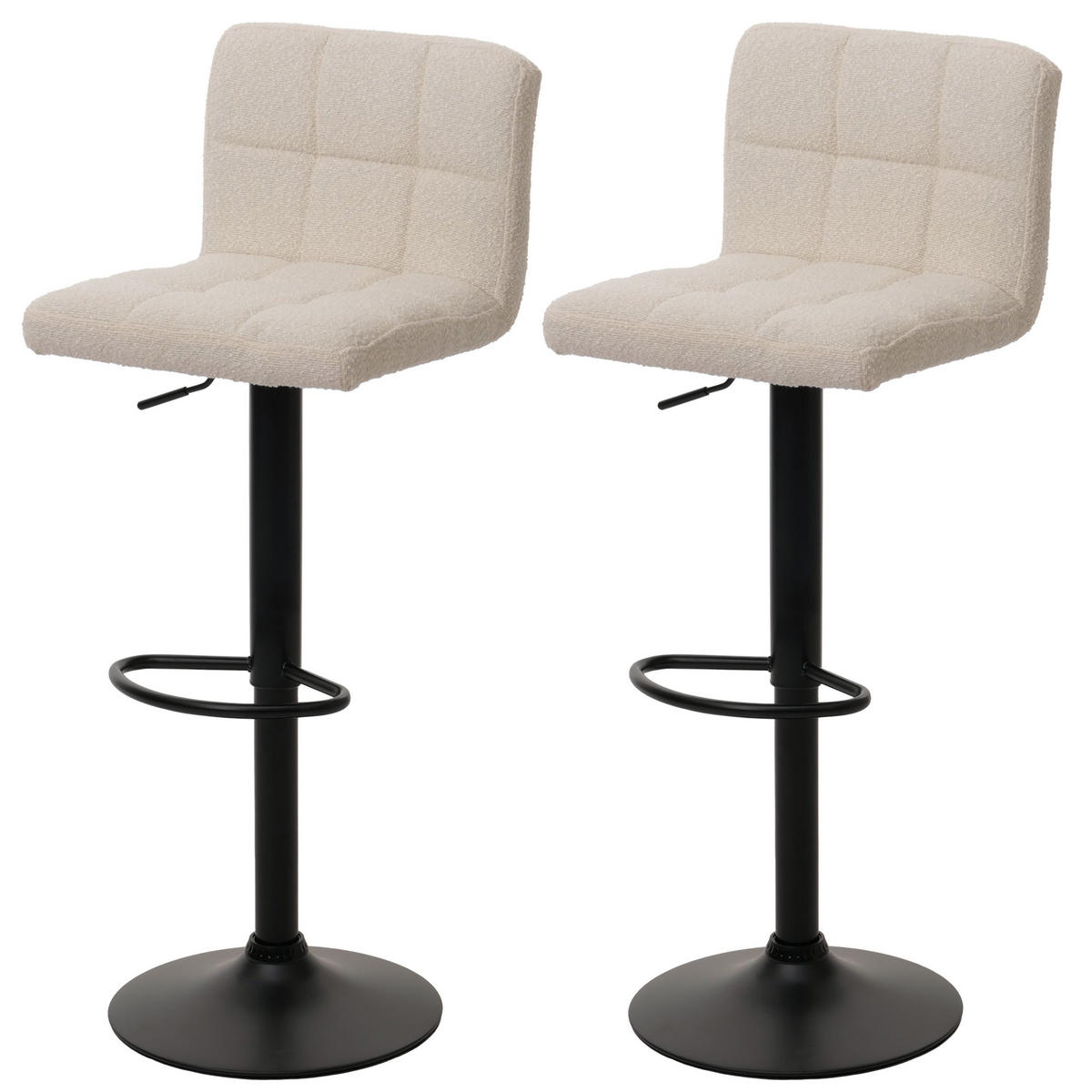 BARHOCKER Beige 2er-Set - Beige, Textil (38/107/41cm) - MCW